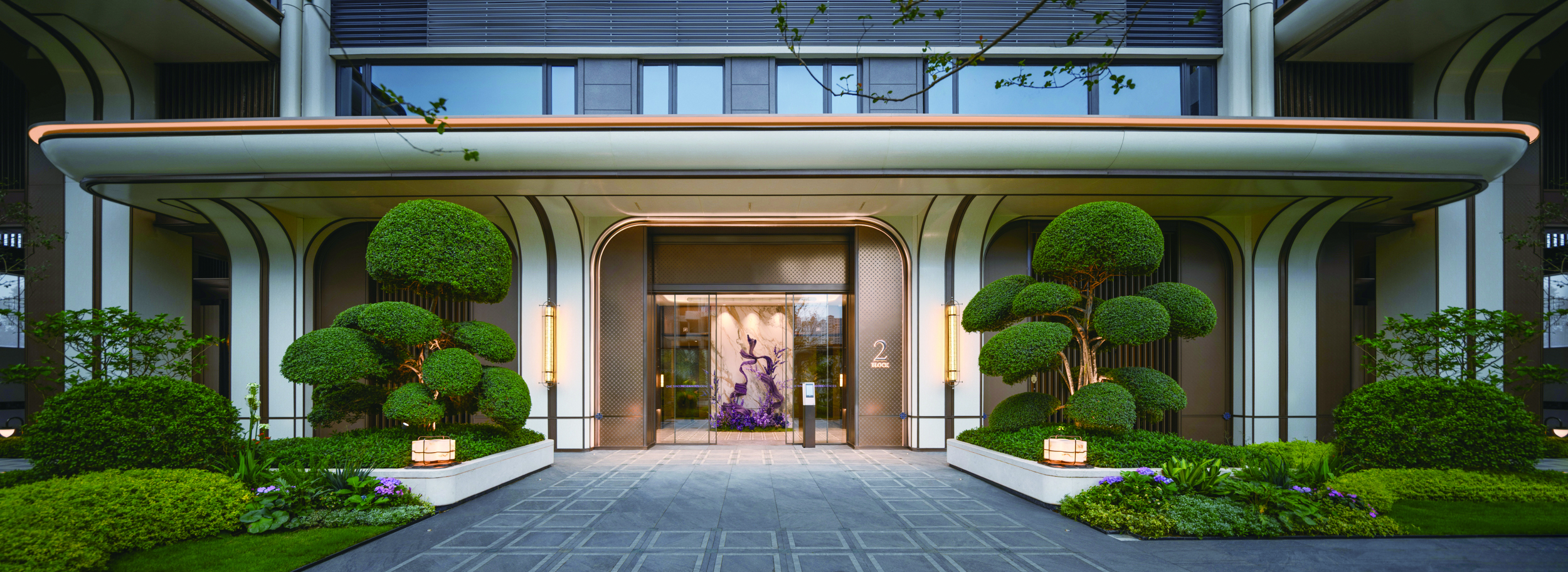     甲叁號院2号楼大堂实拍。